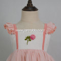 High quality embroidered chiffon fabric ruffle dress